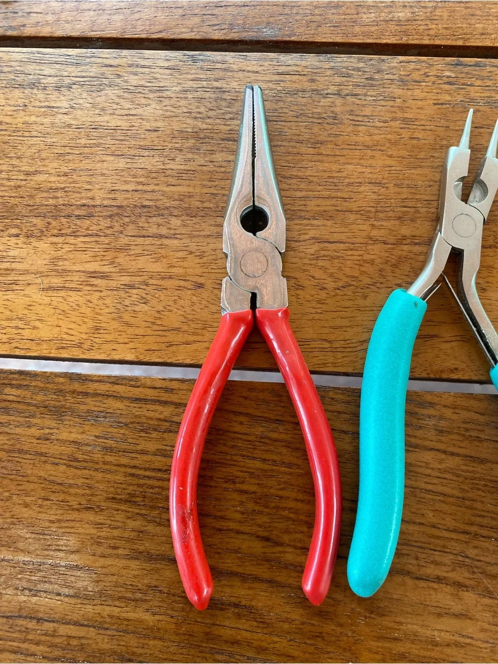 Assorted Colored Precision Pliers Set - Red, Teal, Pink, Green